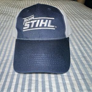 Team STIHL Hat Logo Saws Cap Mesh Back  Baseball Trucker‎ Black